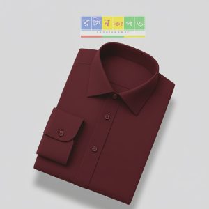 Micro Stitch Shirt – Maroon