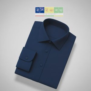 Micro Stitch Shirt – Navy Blue